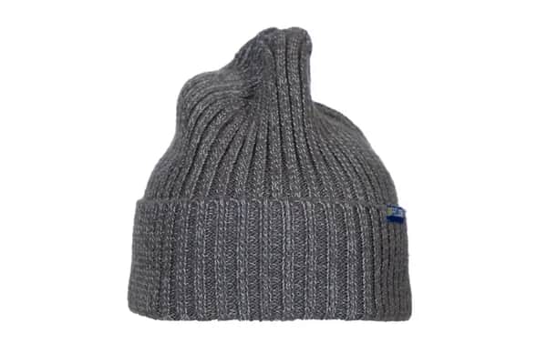 9087 STRICKMÜTZE MIT REFLEKTOR - Grau