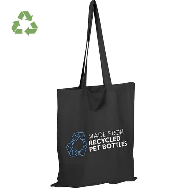 Einkaufstasche aus recycelten Kunststoffen SANDRA - schwarz
