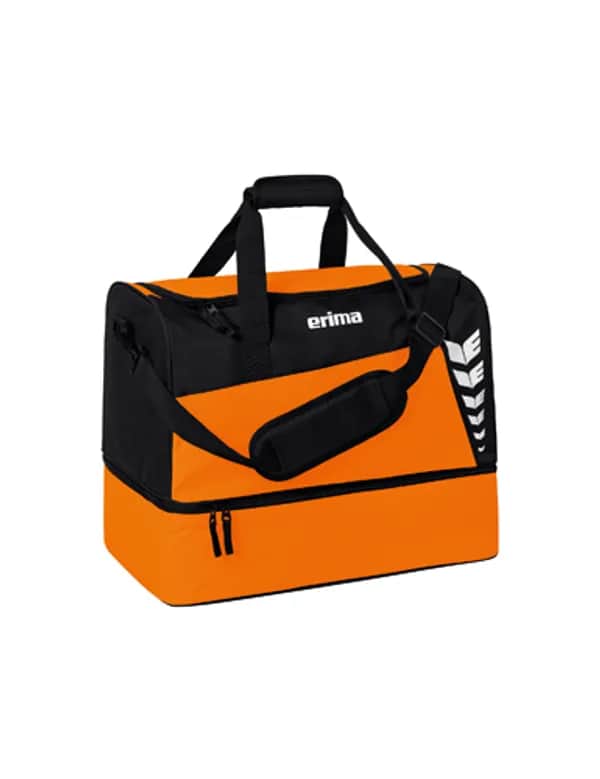 SIX WINGS Sporttasche mit Bodenfach - orange/schwarz