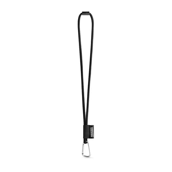 SET Lanyard Tube Long (Ø 7 mm) mit 55 mm D-förmigem Karabiner und Ø 7 mm Sicherheitsverschluss - 75089 - Weiß