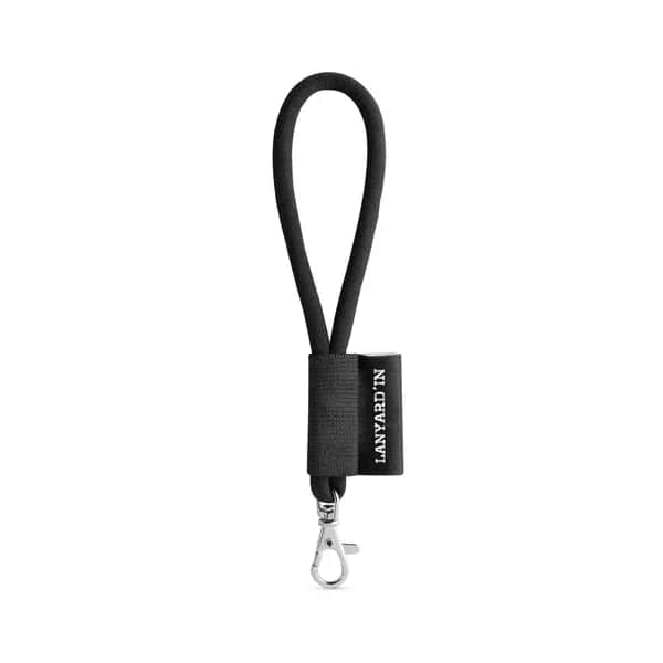 SET Lanyard TUBE Short (Ø 7 mm) mit 9 mm Schnapperkarabiner - 75090 - Weiß