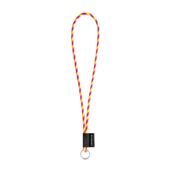 SET Lanyard TUBE Lang (Ø 7 mm) mit Ring Ø 32 mm - 75093 - Gelb Hexachrome