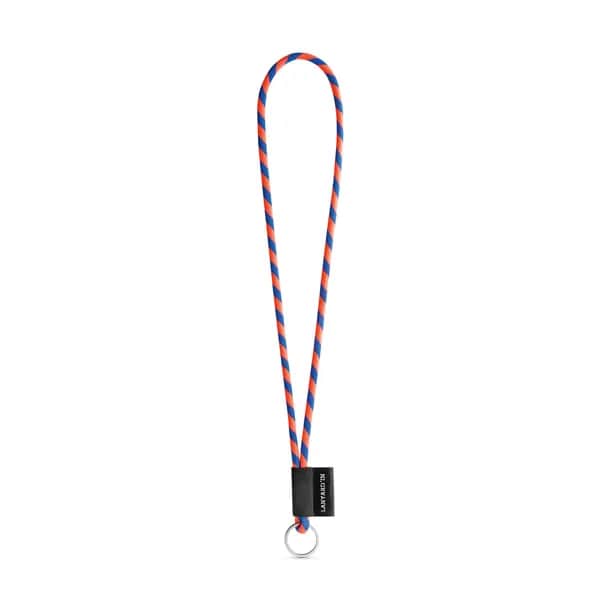 SET Lanyard TUBE Lang (Ø 7 mm) mit Ring Ø 32 mm - 75093 - Orange Hexachrome