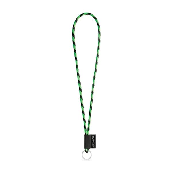 SET Lanyard TUBE Lang (Ø 7 mm) mit Ring Ø 32 mm - 75093 - Grün Hexachrome