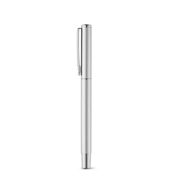 Recyceltem Aluminium (100% rAL)-Roller mit Clip - DANEY - Satinsilber