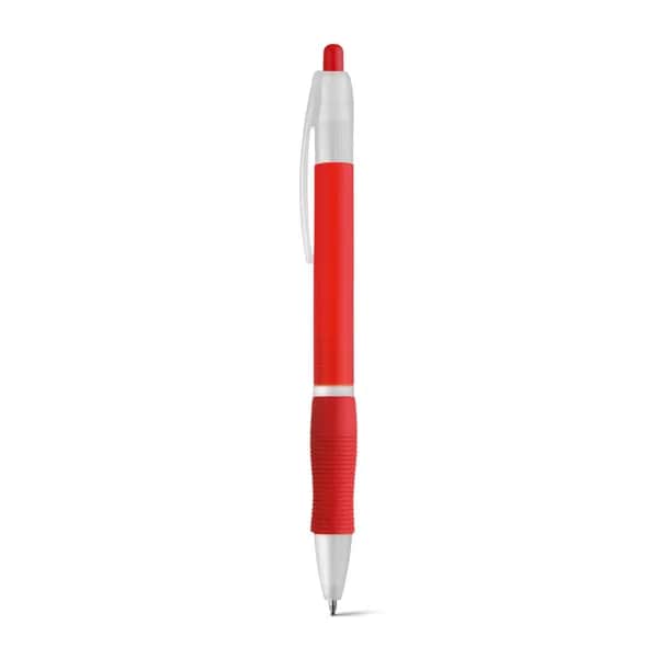 Kugelschreiber aus ABS mit Gummigriff - SLIM BK - Rot