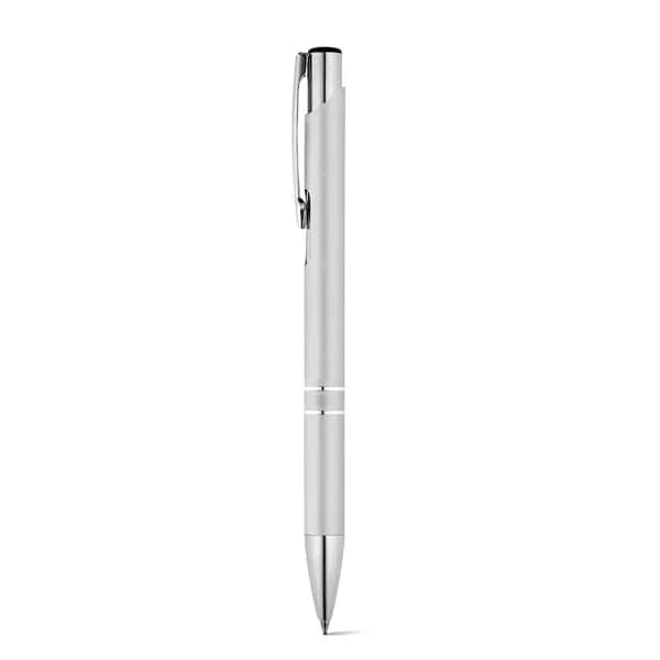 Aluminium-Kugelschreiber mit Clip - BETA BK - Satinsilber