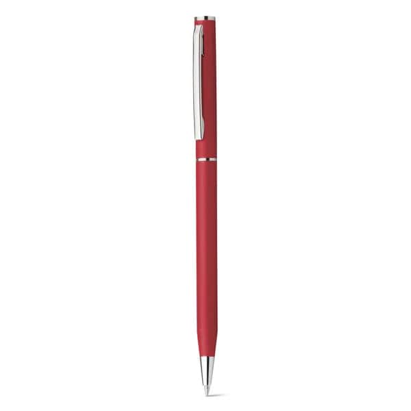 Kugelschreiber aus aluminium mit blauschreibender Mine - LESLEY METALLIC - Rot