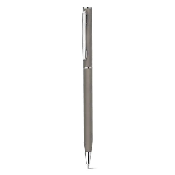 Kugelschreiber aus aluminium mit blauschreibender Mine - LESLEY METALLIC - Gewehrmetall