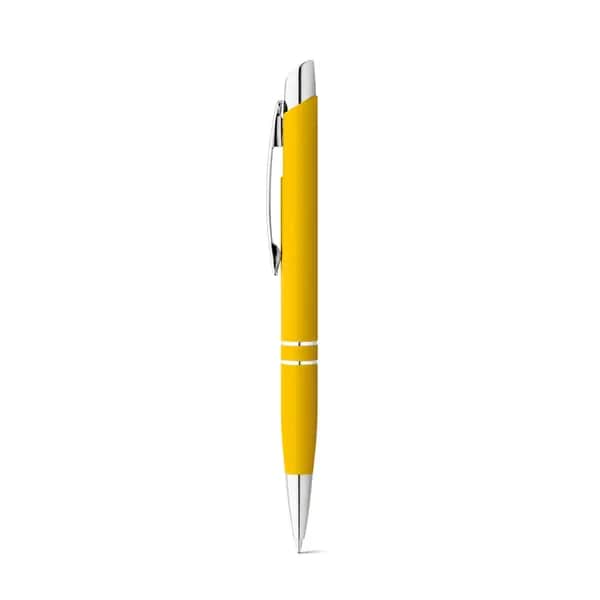 Aluminium-Kugelschreiber mit Clip - MARIETA SOFT - Gelb