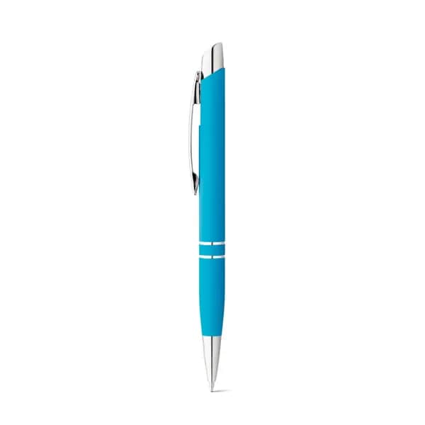 Aluminium-Kugelschreiber mit Clip - MARIETA SOFT - Hellblau