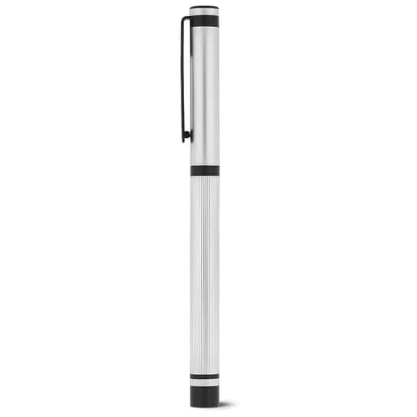 Metallroller und Edelstahlclip - STAIN - Satinsilber