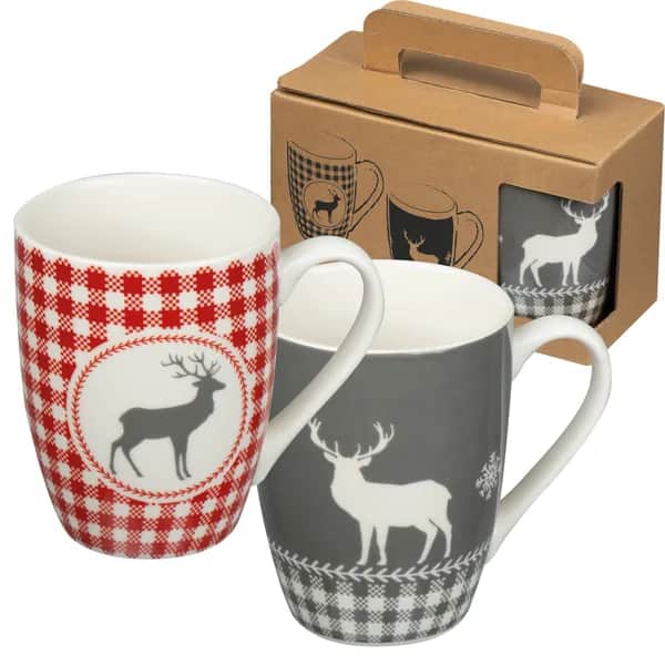 Set aus 2 Weihnachtstassen ARMIN - mehrfarbig