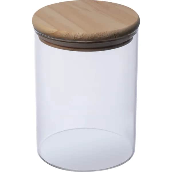Dose aus Borosilikatglas mit Bambusdeckel, 700ml TYMON - transparent