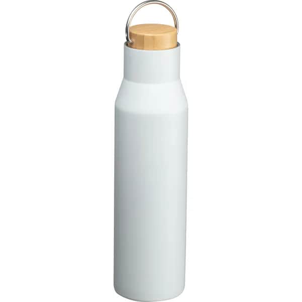 Vakuum Trinkflasche aus recyceltem Edelstahl  MIRELLA - weiss