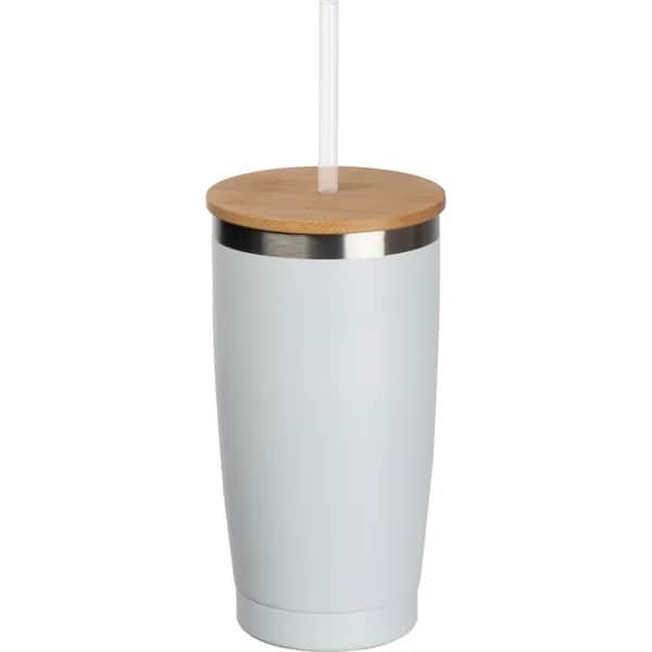 To Go Becher mit Trinkhalm RODRIGO - weiss