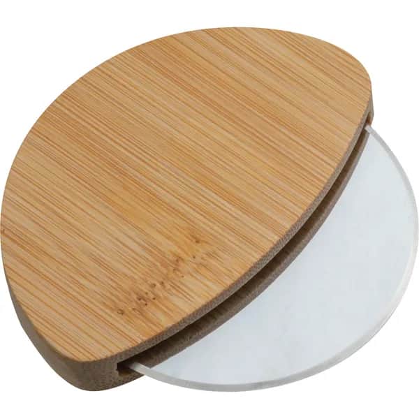 Pizzaschneider aus Bambus  VIOLET - beige