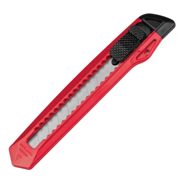Kartonmesser aus Kunststoff INGO - rot