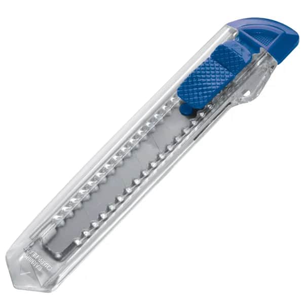 Transparentes Kartonmesser MINA - blau