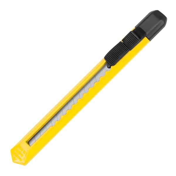 Schlankes Kartonmesser aus Kunststoff URBAN - gelb