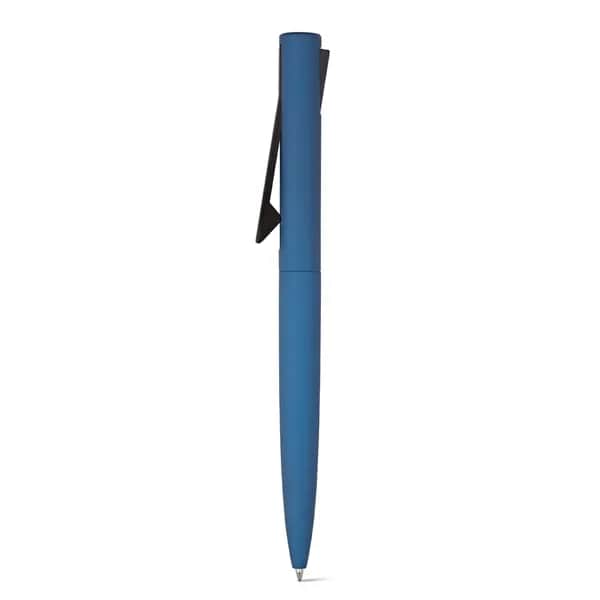 Recyceltes Aluminium (100% rAL) - und Recyceltes ABS-Kugelschreiber mit Clip - CONVEX - Blau