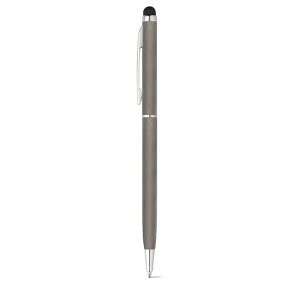 Aluminium-Kugelschreiber mit Drehmechanik und einer Touch-Spitze - ZOE - Gewehrmetall