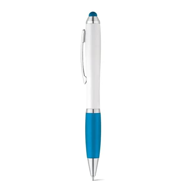 Kugelschreiber mit Drehmechanik und Metallclip - SANS - Hellblau