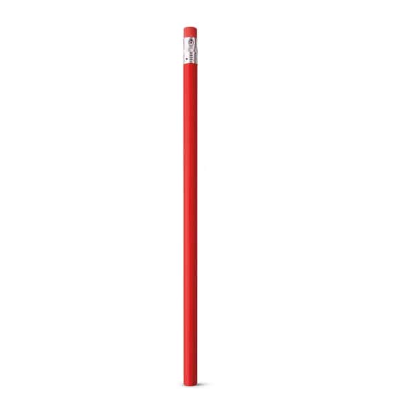 Graphitstift mit Radiergummi und Härtegrad HB - ATENEO - Rot