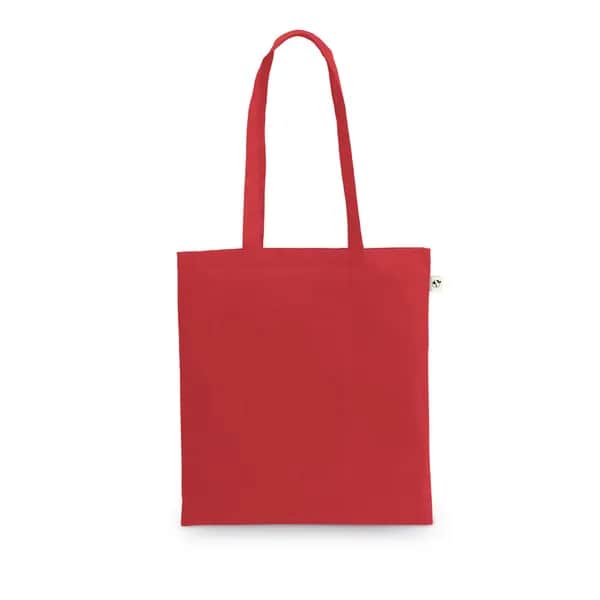 Tasche aus recycelter Baumwolle (70%) und Polyester (30% rPET) (150 g/m²) - MEXICO - Rot