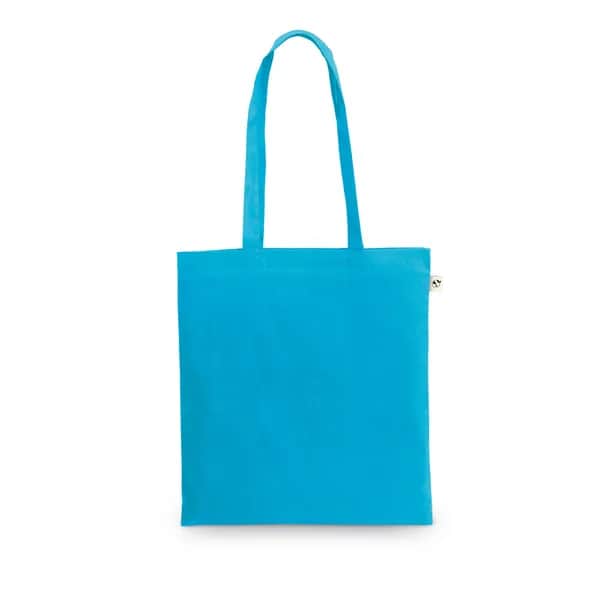 Tasche aus recycelter Baumwolle (70%) und Polyester (30% rPET) (150 g/m²) - MEXICO - Hellblau