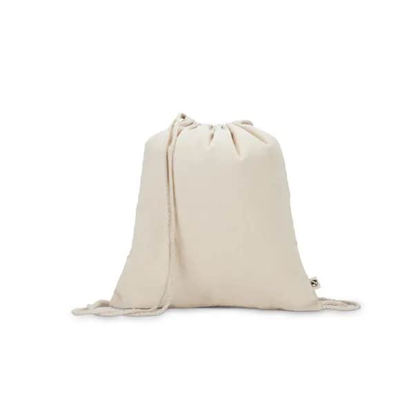 Turnbeutel aus 100 % recycelter Baumwolle (180 g/m²) - MAIORCA - Naturhell