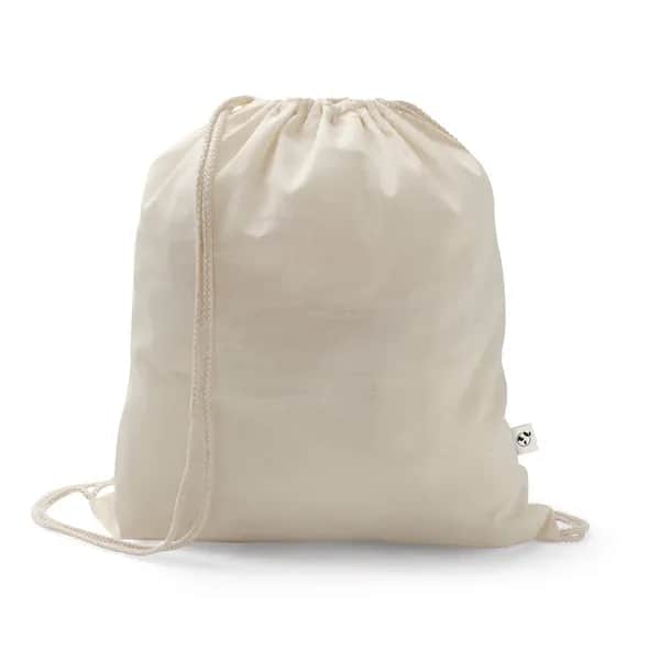 Turnbeutel aus recycelter Baumwolle (70%) und Polyester (30% rPET) (150 g/m²) - SALAMANCA - Naturhell