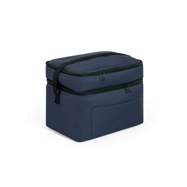 Kühltasche aus 600D, recyceltem Polyester, mit verstellbarem Gurtband 14 L - CANCUN LARGE - Blau