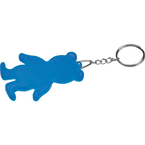 Reflektierender Schlüsselanhänger Bär VANESSA - blau