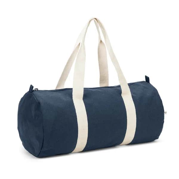 Sporttasche aus recyceltem Baumwolle und recyceltem Polyester (380 g/m²) - SAINT SPORT - Blau