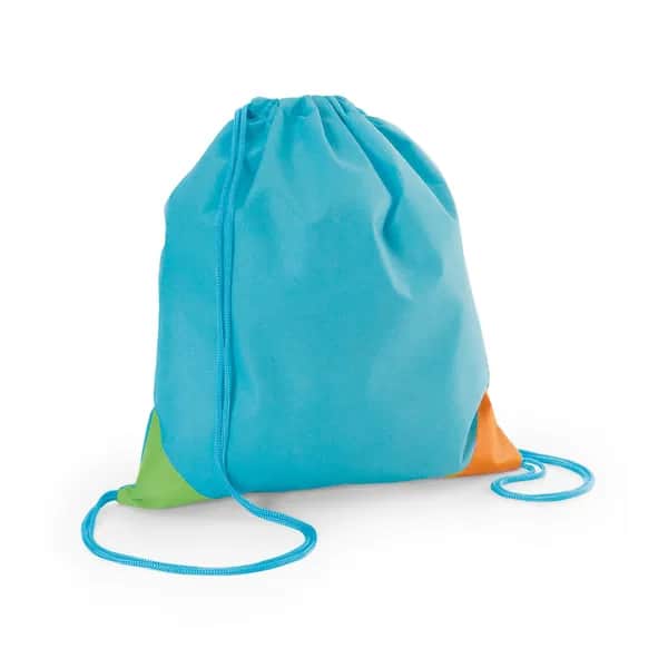 Kordelbeutel aus Vliesstoff (80 g/m²) - BISSAYA - Hellblau