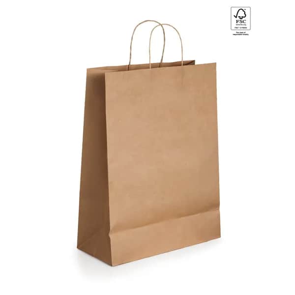 Tragetasche aus Kraftpapier (115 g/m²) - ELLEN - Natur