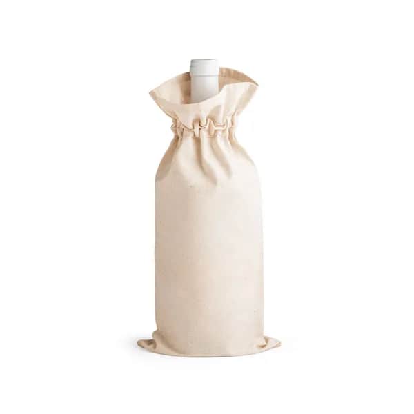 Flaschenbeutel aus 100% Baumwolle (180 g/m²) - JEROME - Natur