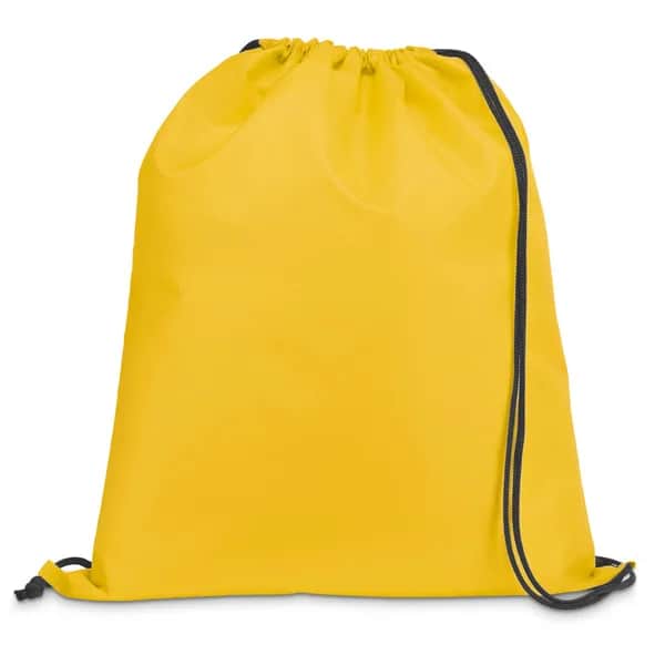210D Rucksacktasche mit schwarzen Zugbändern - CARNABY - Gelb
