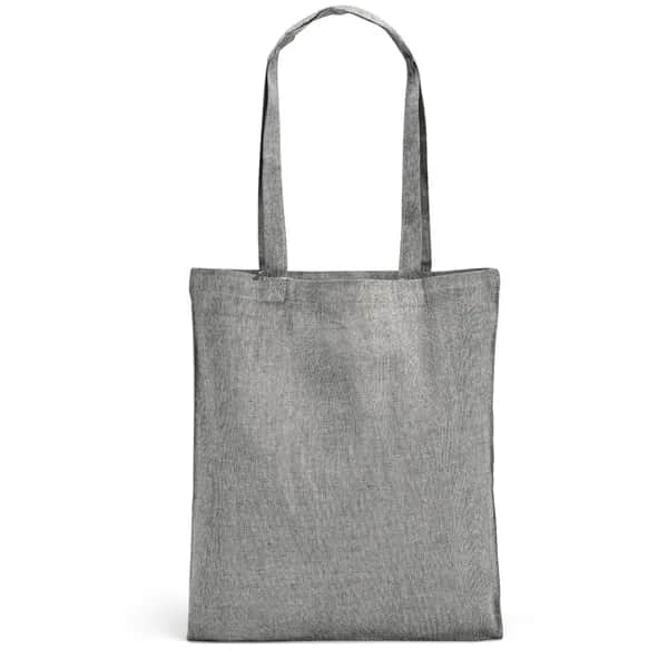 Tragetasche aus recycelter Baumwolle (70%), polyester (30% rPET) (140 g/m²) - RYNEK - Schwarz