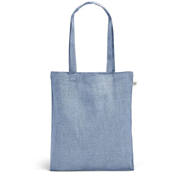 Tragetasche aus recycelter Baumwolle (70%), polyester (30% rPET) (140 g/m²) - RYNEK - Blau