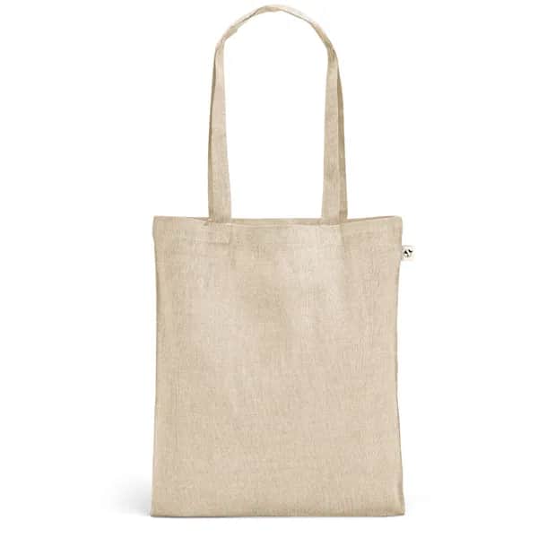 Tragetasche aus recycelter Baumwolle (70%), polyester (30% rPET) (140 g/m²) - RYNEK - Natur