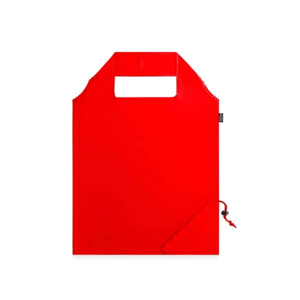 Faltbare Tragetasche aus 190T Polyester aus recyceltem (100% rPET) - BEIRA - Rot