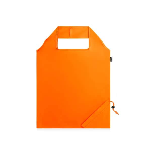 Faltbare Tragetasche aus 190T Polyester aus recyceltem (100% rPET) - BEIRA - Orange