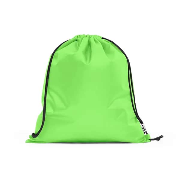 Turnbeutel aus 190T Polyester aus recyceltem (100% rPET) - PEMBA - Hellgrün