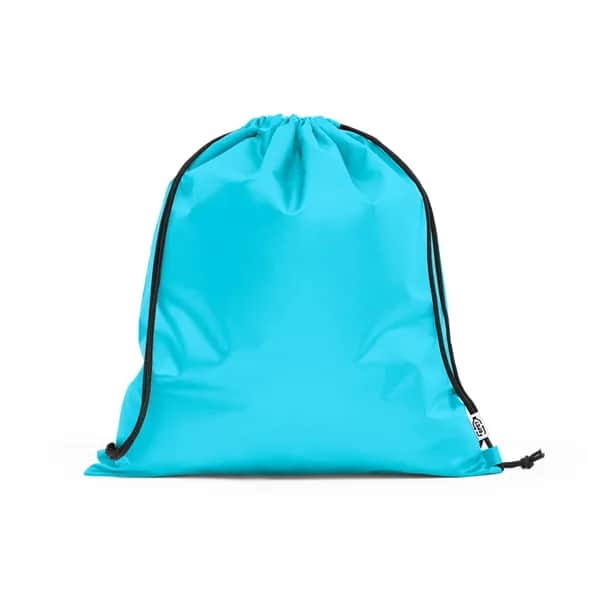 Turnbeutel aus 190T Polyester aus recyceltem (100% rPET) - PEMBA - Hellblau