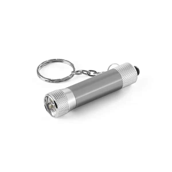Schlüsselanhänger aus Aluminium mit LED - LERGAN - Gewehrmetall