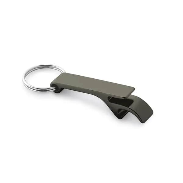 Schlüsselanhänger aus Aluminium mit Flaschenöffner - BAITT - Gewehrmetall