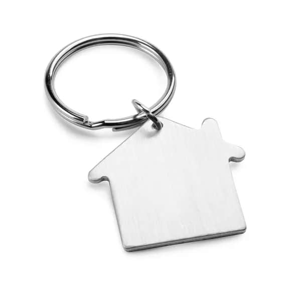 Schlüsselanhänger aus Aluminium - HOMIER - Satinsilber