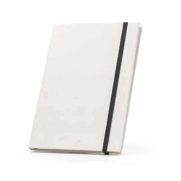 A5-Notizblock mit Hardcover aus 100 % recyceltem Papier - MILKY - Schwarz